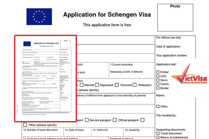 Form Khai Visa Châu Âu Theo Yêu Cầu Đại Sứ Quán