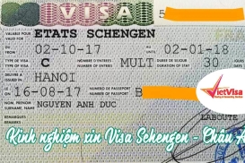 Form Xin Visa Châu Âu Mới Nhất 2017