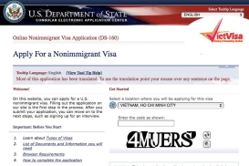 Hướng Dẫn Xin Visa Mỹ Tự Túc Trên Website